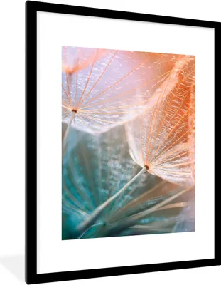 Produktbild von MuchoWow® Gerahmtes Poster Blume - Löwenzahn - Pflanze 60x80 cm - Poster mit Schwarzem Bilderrahmen Wandposter Rahmen Foto Bilder - Wohnzimmer - Dekorationen - Prämie