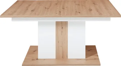 Produktbild von Esstisch MEDIANA Esszimmertisch Dinnertisch Küchentisch Tisch Eiche weiß ausziehbar 160-210cm