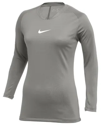Produktbild von Nike Damen W Nk Df Park 1stlyr JSY Ls T-Shirt, Pewter Grey/White, M EU