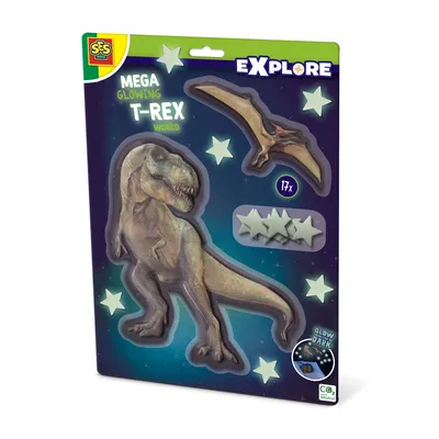 Produktbild von SES Mega leuchtet T-Rex World Wandaufkleber