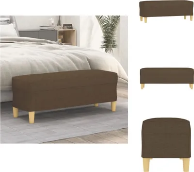 Produktbild von vidaXL Sitzbank Braun 100x35x41 cm Stoff -  Sitzbänke