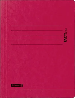 Produktbild von Sammelmappe Fact! A4 375g/qm Karton rot Packung mit 10 Stück