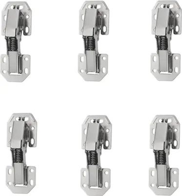 Produktbild von INF Hydraulische Scharniere mit Dämpfung, Edelstahl, 4 Zoll, 6er-Pack