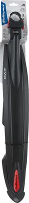 The image shows a bicycle fender in its retail packaging.
