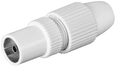 Productafbeelding van goobay coaxkabelconnector met klembevestiging, kunststof (verpakt per stuk)