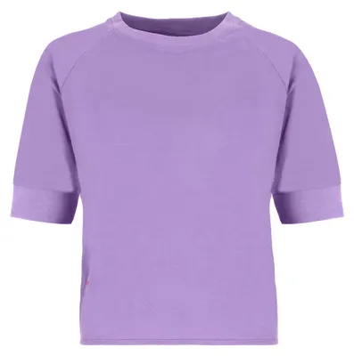 Produktbild von Wattlöper Damen Shirt mit 3/4 Arm und Rundhalsausschnitt - Unifarbenes Shirt aus Baumwolle in Lavendel-Flieder Größe 3XL