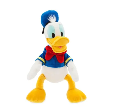 Productafbeelding van Disney Store Donald Duck, officieel knuffeldiertje, middelgroot, 45 cm. Zacht knuffeldiertje met geborduurde details en een zachte vacht, gekleed in de typische matrozenoutfit. Geschikt voor kinderen vanaf 12 maanden