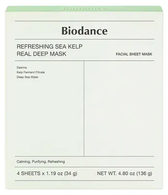 Zdjęcie produktu dla Biodance Real Deep Refreshing Mask z algami (opakowanie)