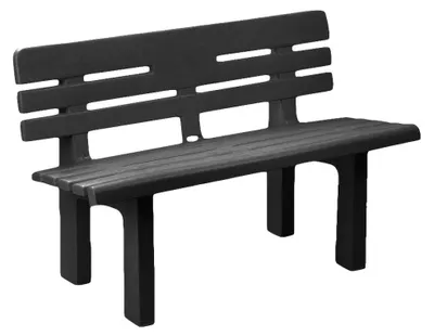 Produktbild von Außenbank Daltobel, Monoblock-Gartenbank, Außenbank, 100 %  Italy, 110 x 52 x 71 cm, Anthrazit