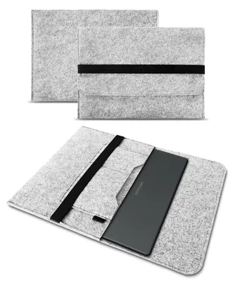 Produktbild von Sleeve Hülle für Medion Akoya S14406 Tasche Filz Case Notebook Cover SchutzhülleFarbe Filz Sleeve:Hell Grau