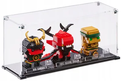 Image de Vitrine noire pour 3 figurines LEGO® BrickHeadz – Star Wars, Harry Potter