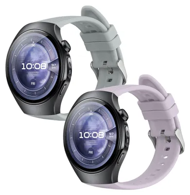 Produktbild von kwmobile 2x Uhrenarmband für Huawei Watch 5 42mm Armband - Fitnesstracker Band Set aus TPU Silikon - Ersatzarmband Smartwatch - Lavendel Hellblau