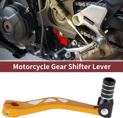 Image de Levier De Vitesse Pliable Pour Moto Pour Yamaha TTR 50cc Pédale De Changement De Vitesse En Alliage D'Aluminium Bras De Levier Ton Or Et Noir