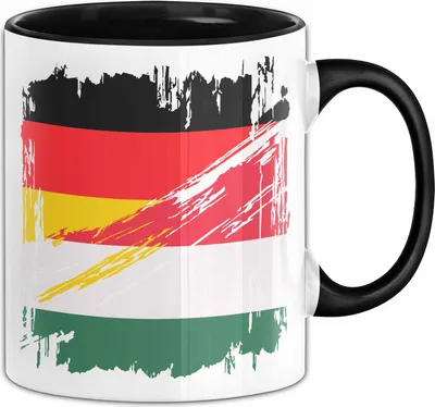 Produktbild von Ungarn Deutschland Flagge Halb Deutscher Halb Ungar Fußball Germany 2024 Europa Hungary (Schwarz)