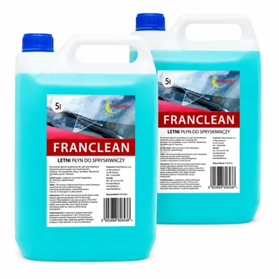 Obrázok produktu pre Franclean Letný čistič skiel 5 l – zmes do ostrekovačov, odstraňovač hmyzu, čisté čelné sklo