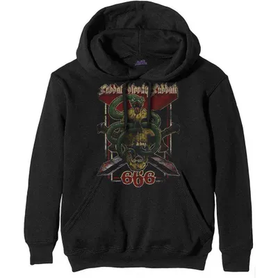 Produktbild von Black Sabbath Uni Pullover Hoodie: Bloody Sabbath 666, Small, Black