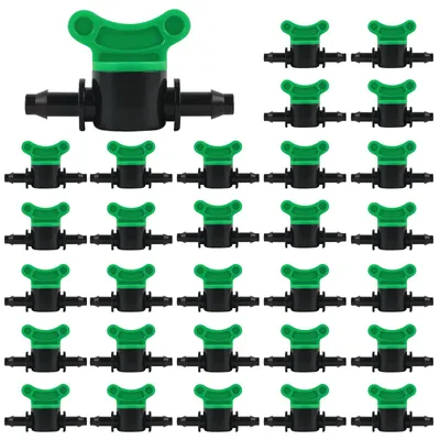 Druppelirrigationsventile 1/4" für 4/7 mm Schläuche, 30 Stück