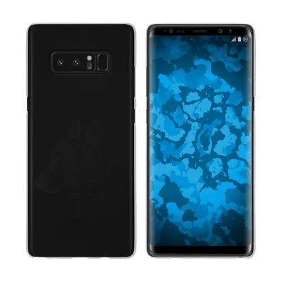 Produktbild von PhoneNatic Case kompatibel mit Samsung Galaxy Note 8 Silikon-Hülle Floral Wolf M3-1