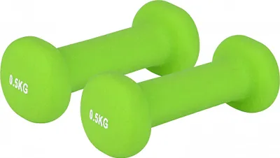 Produktbild von V3Tec NOS Fitnesshanteln Neoprenhanteln Farbe hellgrün 2x500g