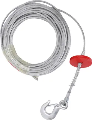 Zdjęcie produktu dla Lina wyciągowa, 6 mm, 30 m, 17637 lb, nośna, antyobrotowa, uniwersalna lina stalowa do dźwigów holowniczych