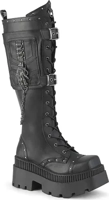Produktbild von WRATH-205 Damen Boots von DemoniaCult, Schwarz EU 41, US 11