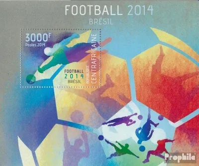 Produktbild von Briefmarken Zentralafrikanische Republik 2014 Mi Block 1135 (kompl. Ausgabe) postfrisch Brasilien 2014