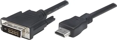 Produktbild von Techly HDMI zu DVI-D Kabel 3m schwarz