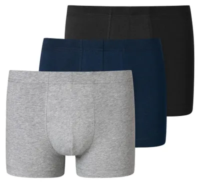 Produktbild von Schiesser Herren 3 Pack Unterwäsche Shorts mit weichem Bund Bio Baumwolle Multip