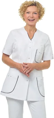 Immagine prodotto di Giacca pantalone da donna Leiber con 1/2 maniche 08/2739/0104 Bianco/Navy-54