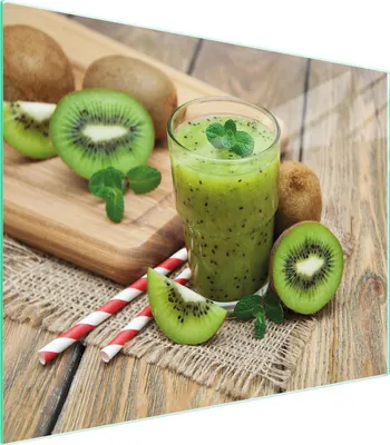 Obrázek produktu pro Skleněná krájecí deska 52x40 Kiwi