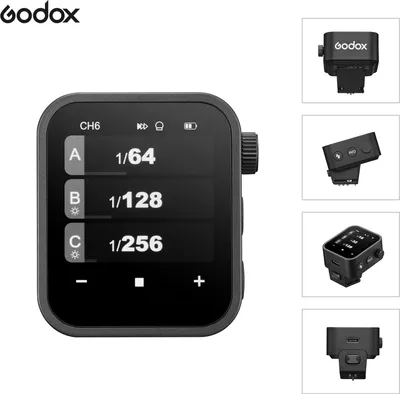 Obrázek produktu pro GODOX X3L 2.4G bezdrátový spouštěcí vysílač TTL automatický blesk s velkým dotykovým displejem OLED více zábleskových režimů s připojením USB 32 kanálů 16 skupin Kompatibilní s fotoaparáty Leica