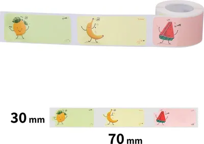 Produktbild von Niimbot-Etiketten T 30x70mm 110pcs Fruit Party für B21, B21S, B3, B1S