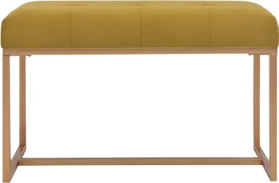 Obrázek produktu pro vidaXL Lavice 80 cm hořčicově žlutá sametová