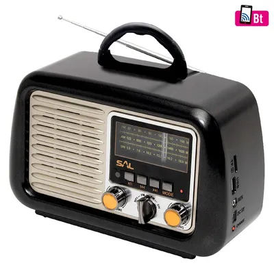 Obrázok produktu pre Rádio prenosné SAL RRT2B retro