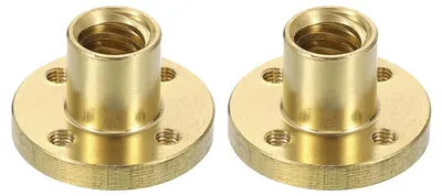 2x Tr8 Messingmuttern für Trapezspindel, 4 mm Steigung