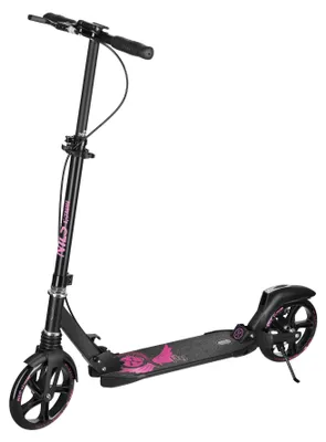 Produktbild von Pinkfarbener Kinderroller mit 200-mm-Rädern und Doppelbremsen