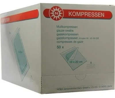 Produktbild von MULLKOMPRESSEN 10x20 cm steril 8fach