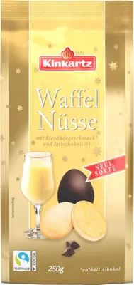 Produktbild von Lambertz Kinkartz Waffelnüsse Zartbitter schokoliert Eierlikör 250g