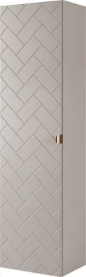 Produktbild von BADEZIMMERSCHRANK, Kaschmir, 35 x 136 x 27 cm, Goldener Griff