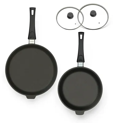Produktbild von Hoffmann Pfannen-Set 4-tlg. Ø 24+28 cm Aluguss Antihaft Induktion