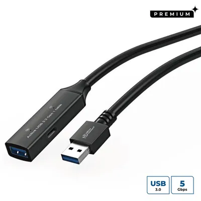 Obrázok produktu pre Microconnect USB3.0AAF20A, 20 m, USB A, USB A, USB 3.2 Gen 1 (3.1 Gen 1), Čierna