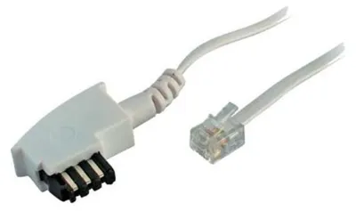 Produktbild von S/CONN maximum connectivity 70043-W, 3 m, TAE F, RJ-11, Weiß, Männlich, Männlich