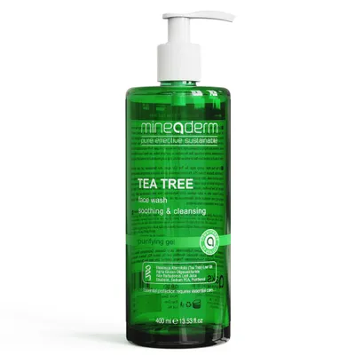 Produktbild von Mineaderm -  Sanftes, erfrischendes, natürliches Teebaumöl - Gesichtsreinigung, Anti Akne, 400 ml