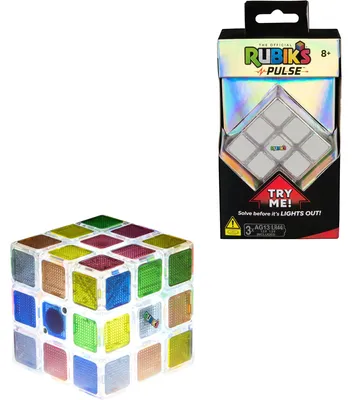 Produktbild von Rubik’s Pulse 3x3 Zauberwürfel, leuchtender Zauberwürfel mit integriertem Timer, Zauberwürfel, 8 Jahr(e)