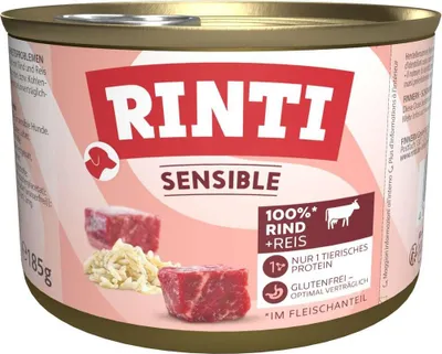 Produktbild von Rinti - Sensible 12x185g | Rind & Reis
