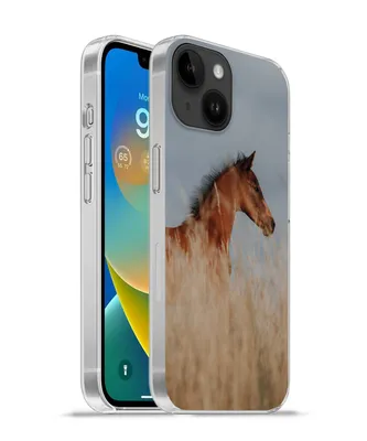 Produktbild von MuchoWow® Handyhülle Schutzhülle Hülle für Apple iPhone 14 - Softcase Pferd - Luft - Gras Silikon Softcase Handy Hülle - Mobiltelefonhülle