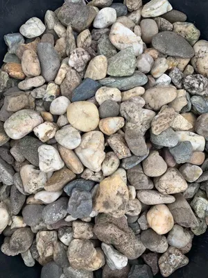 Produktbild von Moräne Natur-Flusskies Rundkorn 20-40mm, mehrfarbig, 25kg für Gartengestaltung