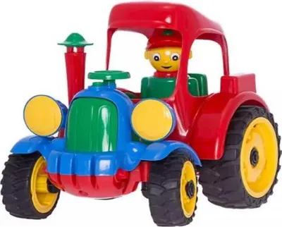 Zdjęcie produktu dla Duży ciągnik Traktor Pojazd rolniczy Figurka Gumowe koła