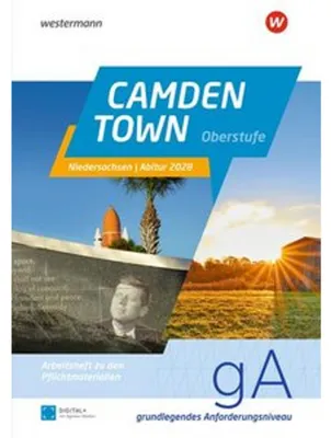Obrázek produktu pro Camden Town Oberstufe. Arbeitsheft Abitur Niedersachsen 2028 für Schülerinnen und Schüler Grundlegendes Anforderungsniveau