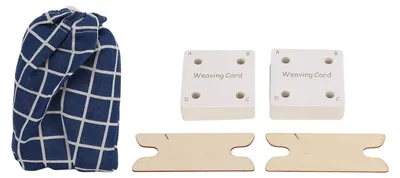 Image de Carte à tisser pour tablette : une carte à tisser en papier lisse, pratique, souple, sûre, robuste et durable, destinée aux amateurs de loisirs créatifs et de tissage